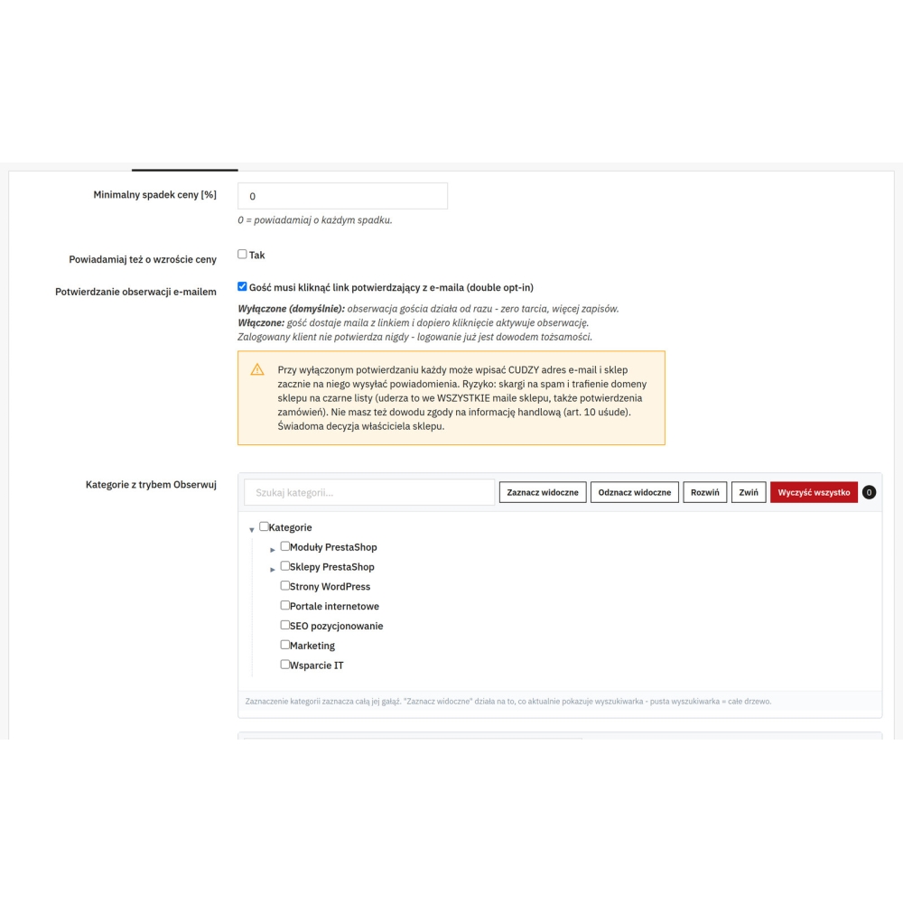 Negoziazione del prezzo e avvisi di prezzo - Modulo PrestaShop
