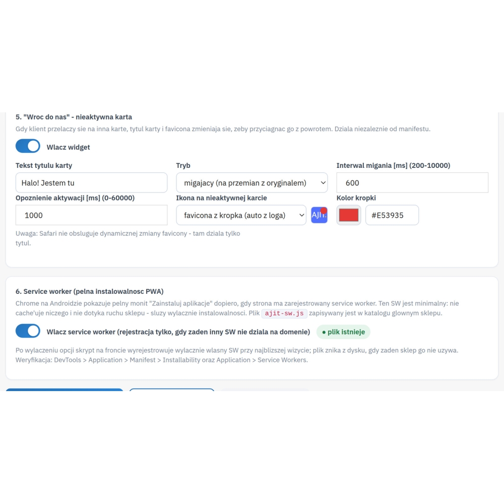 Manifeste PWA et icônes de la boutique - Module PrestaShop