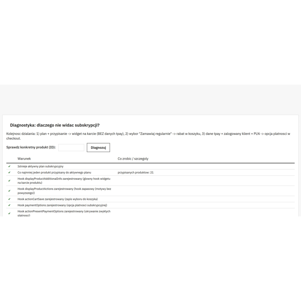 Abbonamenti con pagamenti ricorrenti tpay - Modulo PrestaShop