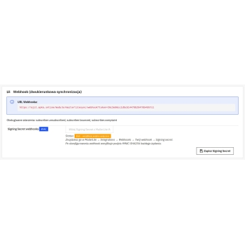 Gestion des désinscriptions par webhook
