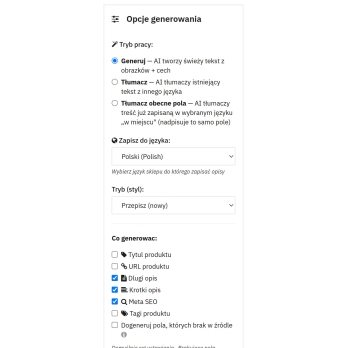 Produktbeschreibungen generieren und übersetzen