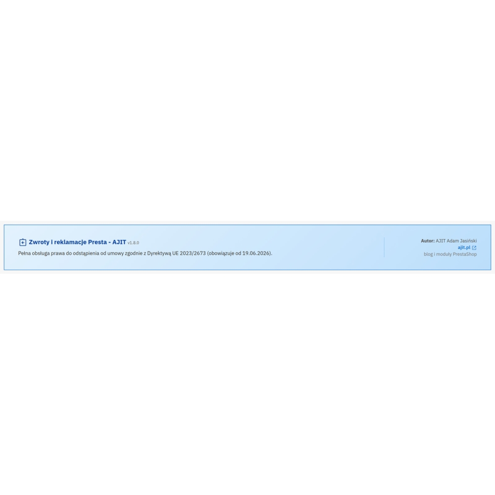 Retours et réclamations - formulaires et gestion - Module PrestaShop