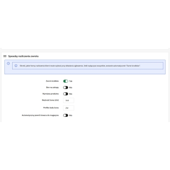 Direcciones de devolución