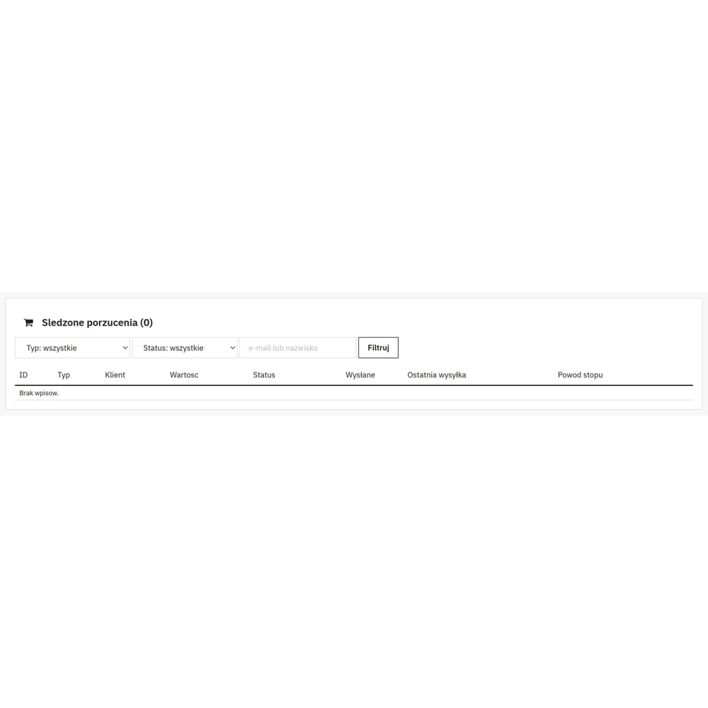 Abgebrochene Warenkörbe PrestaShop - Umsatzrückgewinnung - PrestaShop-Modul