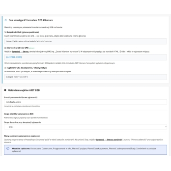 Formulaire d’inscription des clients professionnels