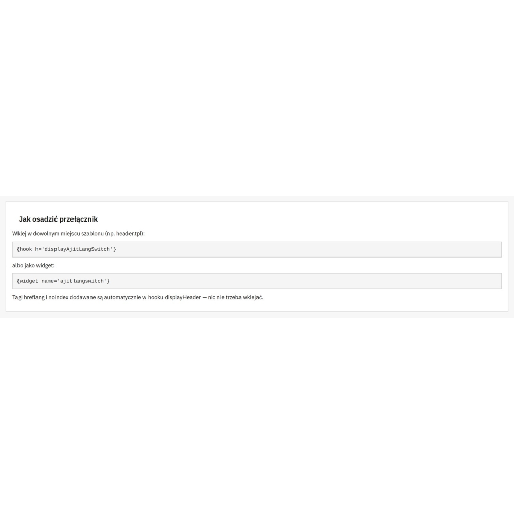 Selector de idiomas y hreflang multitienda - Módulo PrestaShop