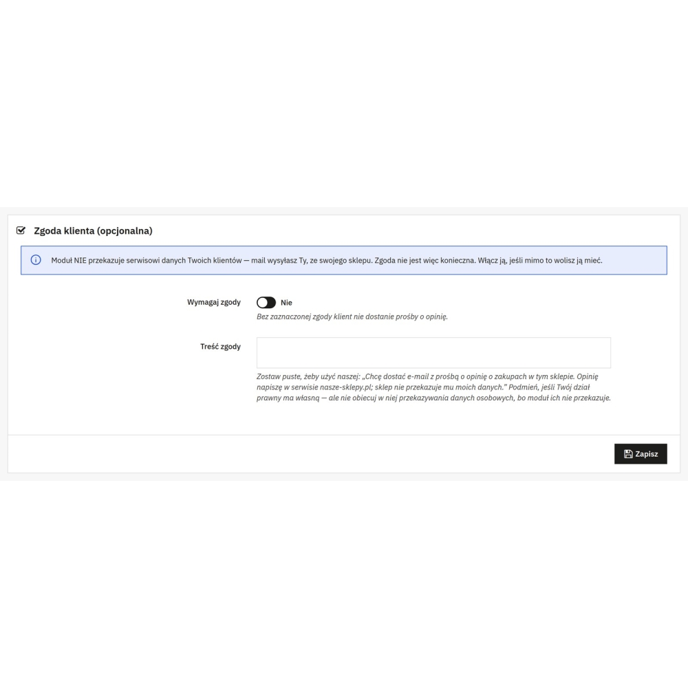 Opiniones tras la compra - integración con nasze-sklepy.pl - Módulo PrestaShop