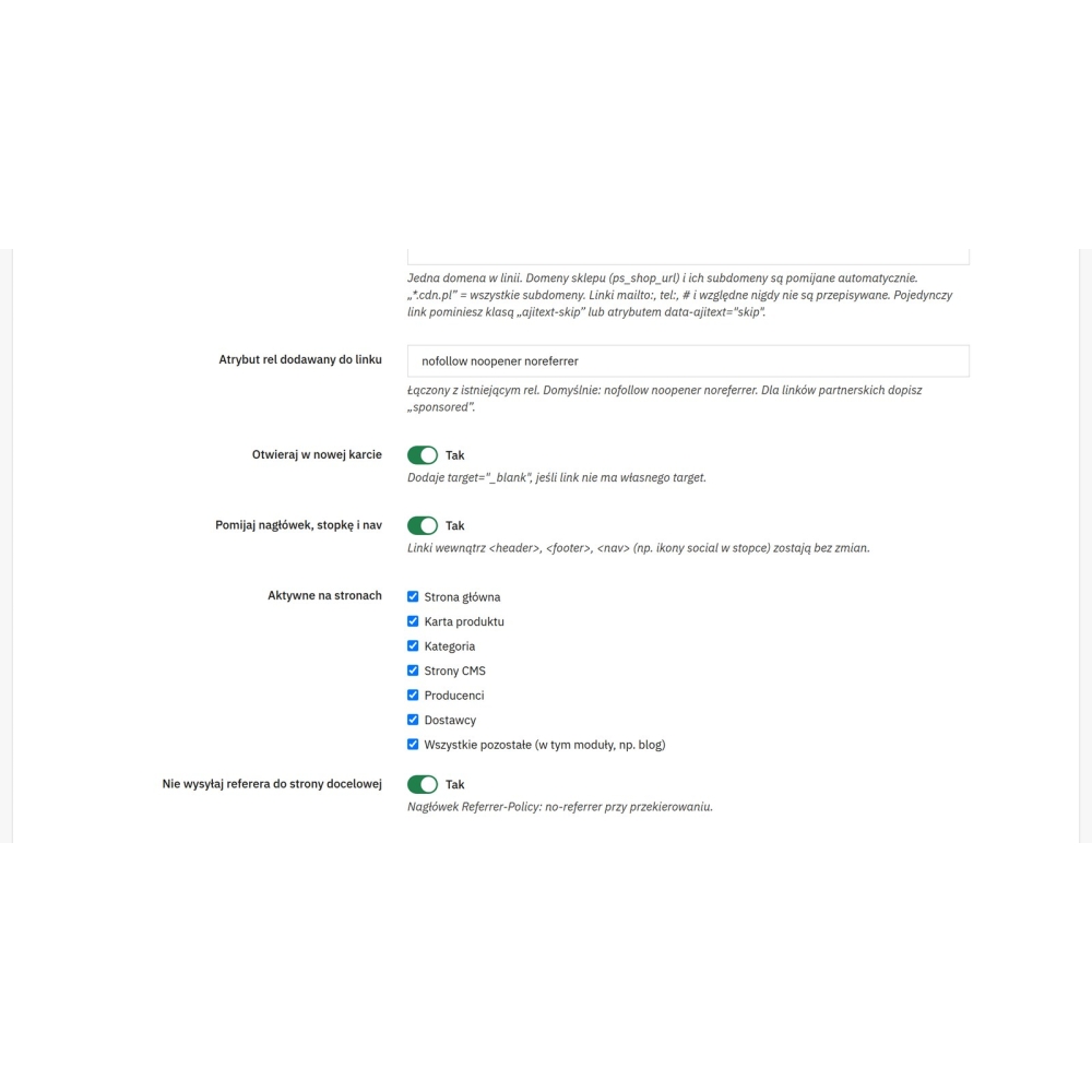 Liens externes - redirections et statistiques - Module PrestaShop