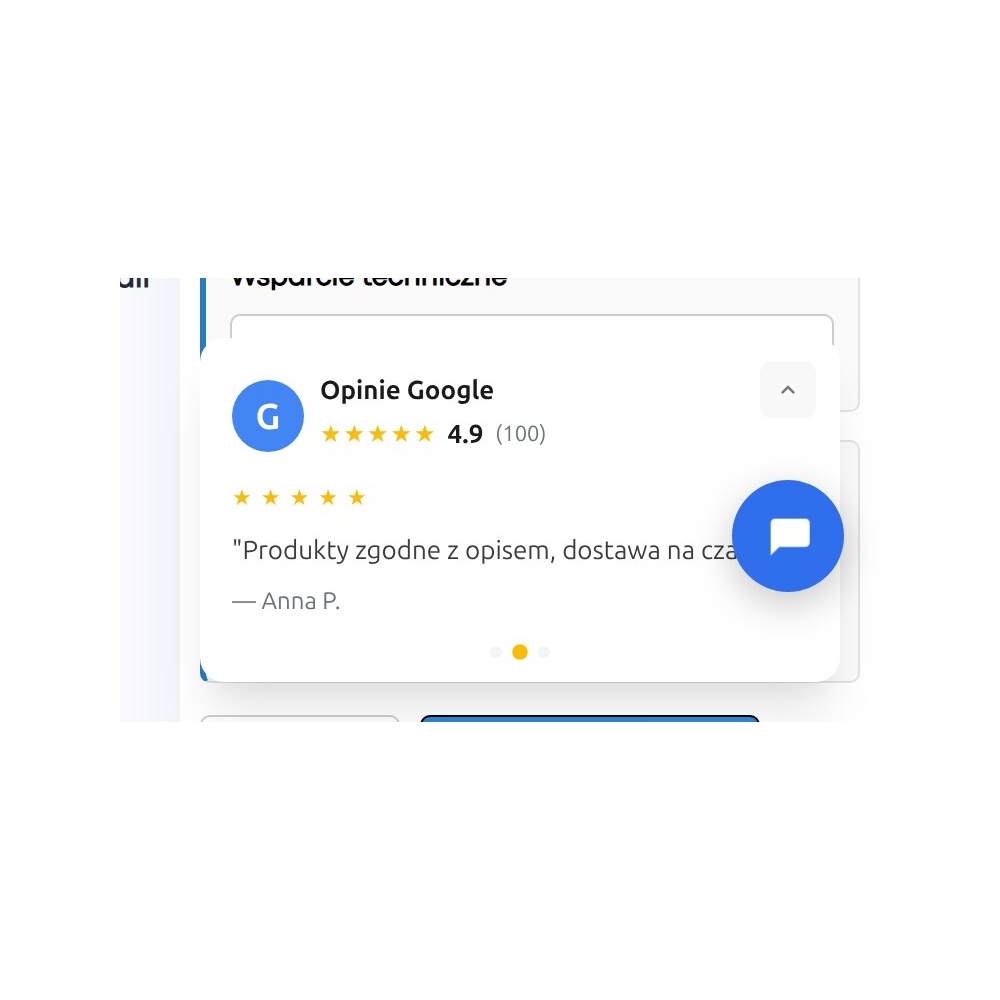 Widget de opiniones de Google, Ceneo y Allegro - Módulo PrestaShop