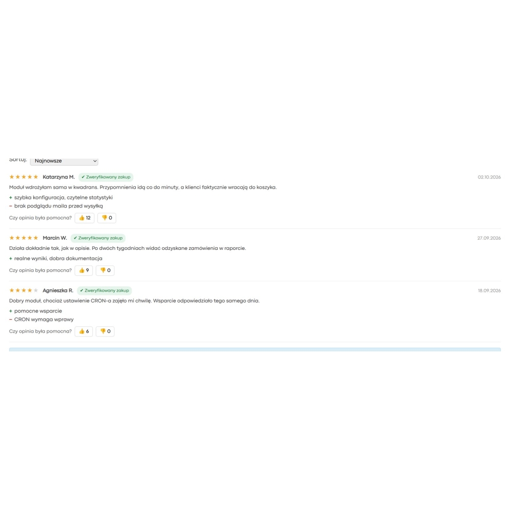 PrestaShop-Produktbewertungen - Fotos, Video und Moderation