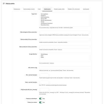Conditions de visibilité