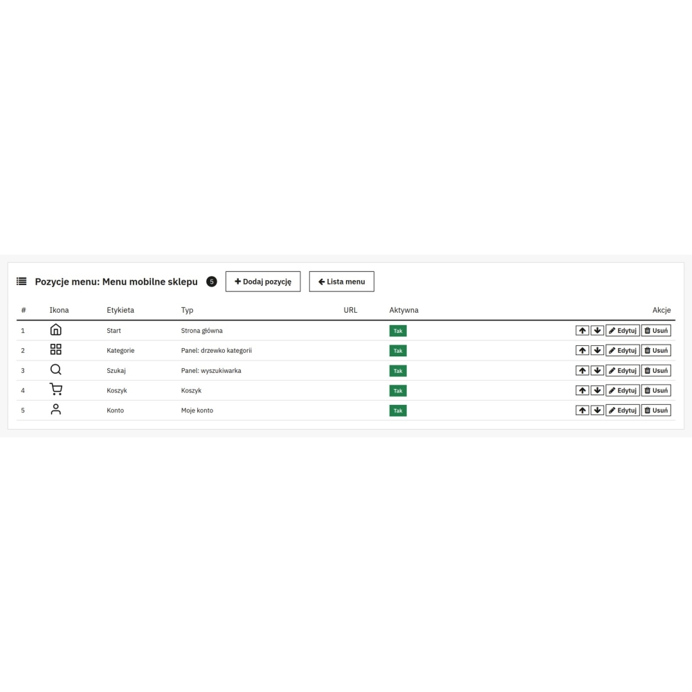 Menu flottant avec navigation mobile et latérale - Module PrestaShop