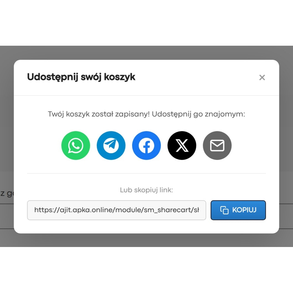 Save & Share Cart - PrestaShop Module