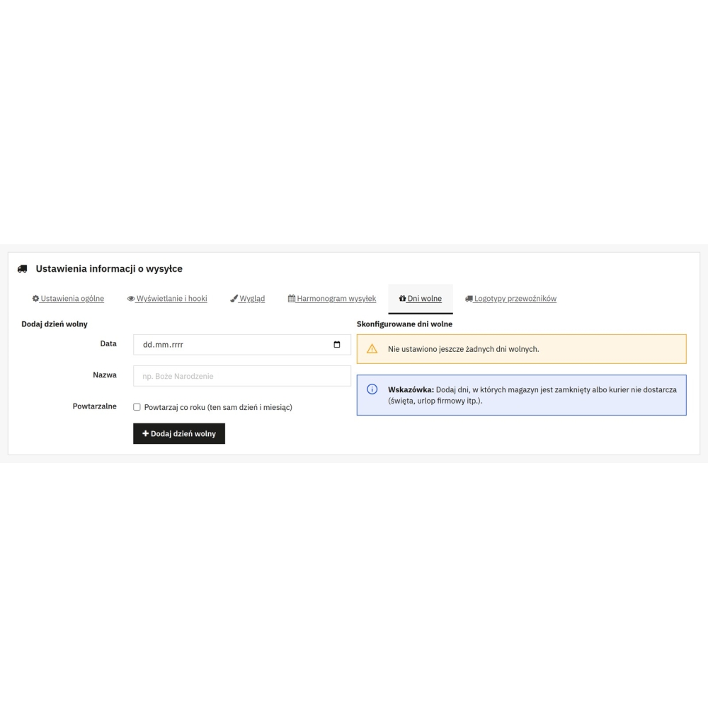 Coste de envío y fecha de entrega - Módulo PrestaShop
