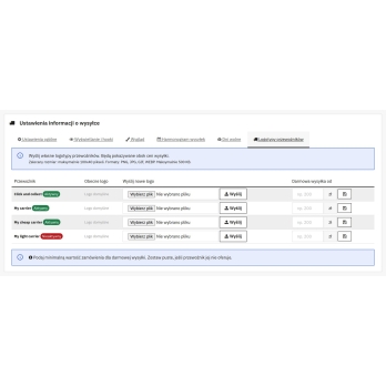 Complete the carrier presentation