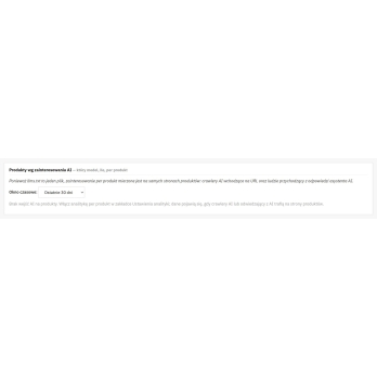 Analitica prodotto × modello AI