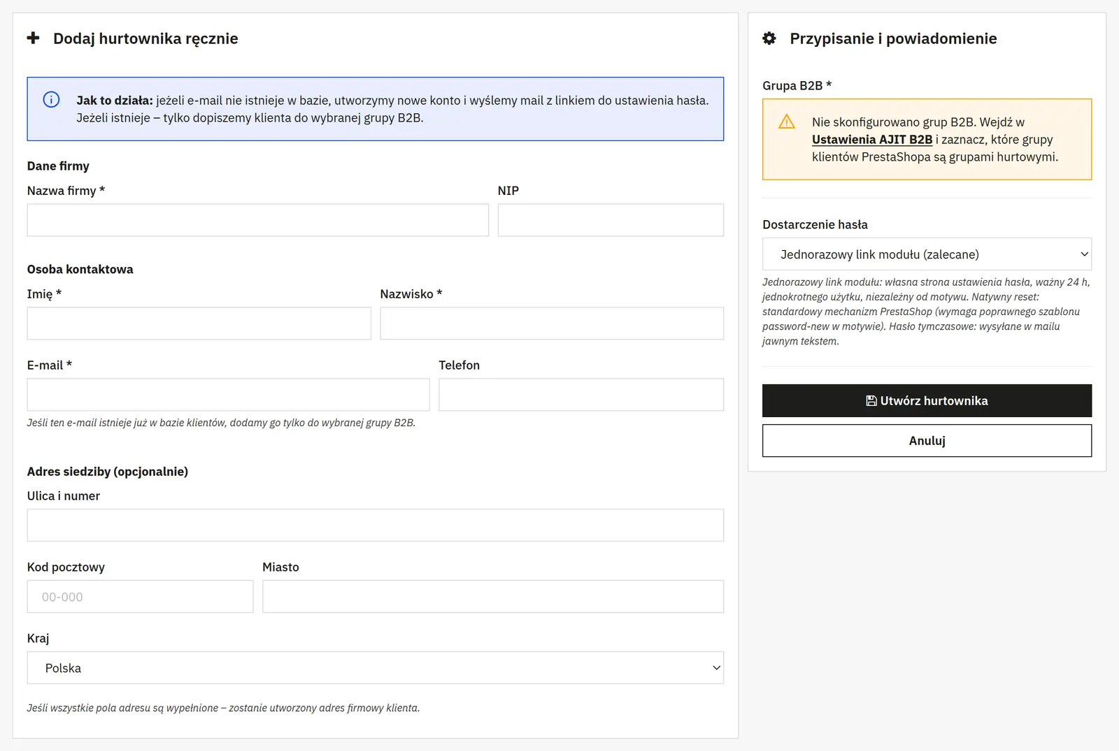 Gestion des grossistes