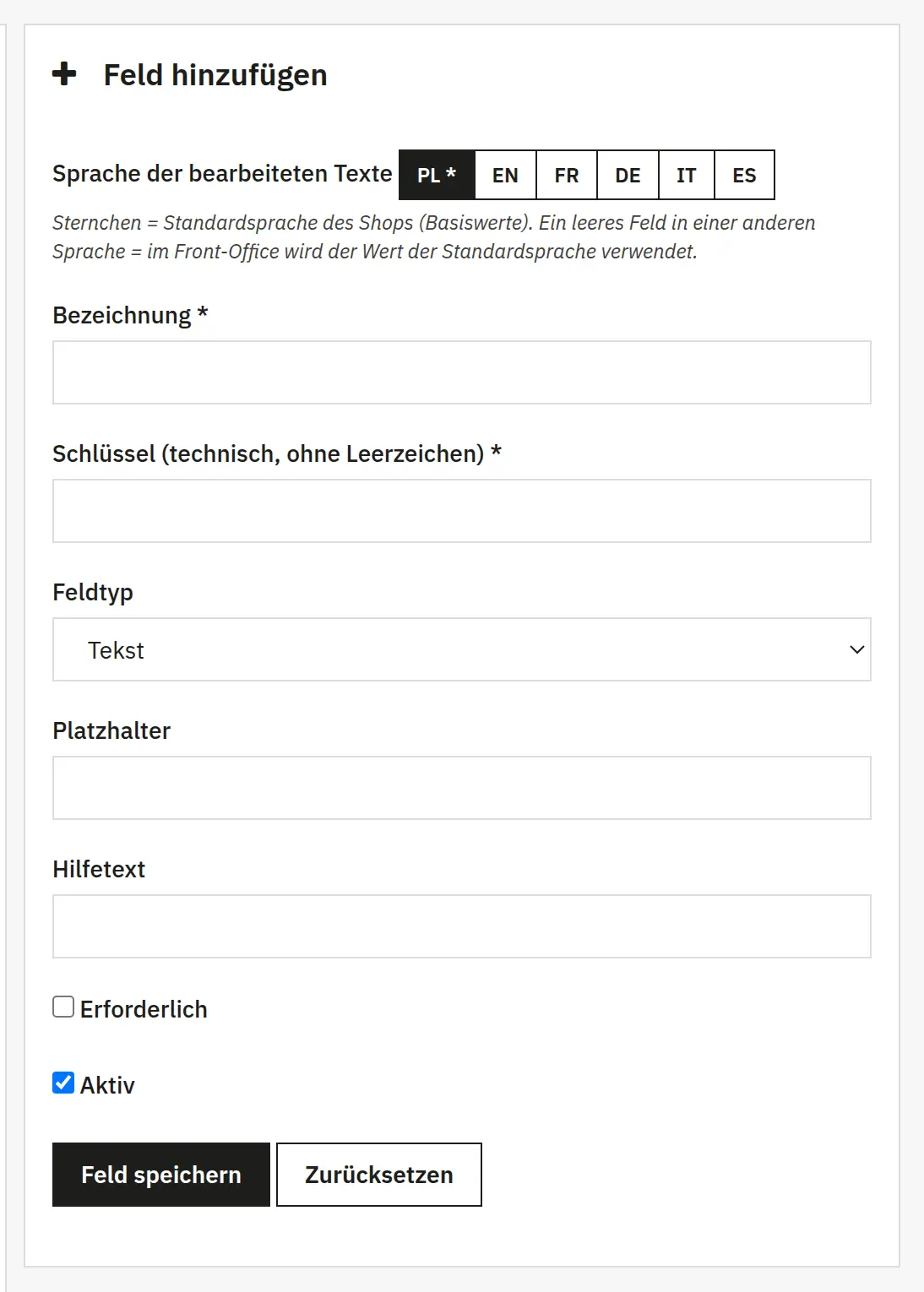 Feld-Assistent