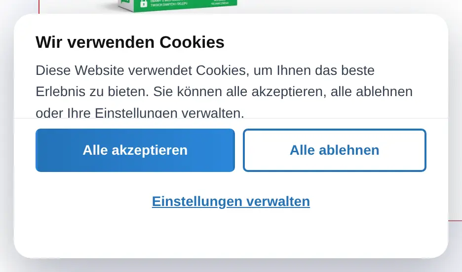 Konfigurierbares Banner und Cookie-Präferenzpanel
