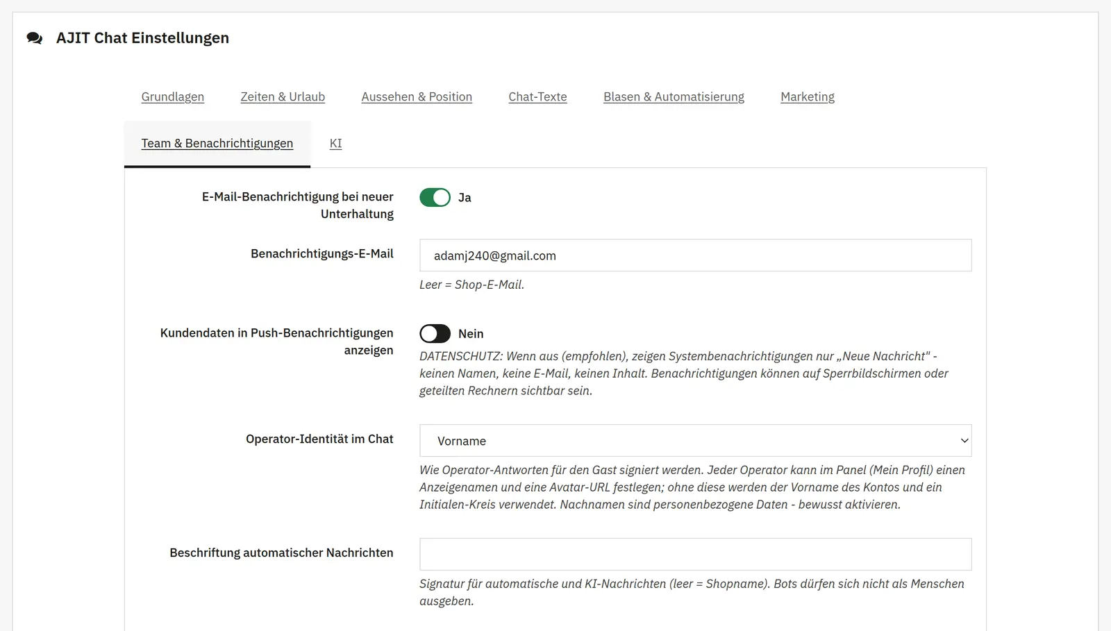 Einladungen und Ordnung