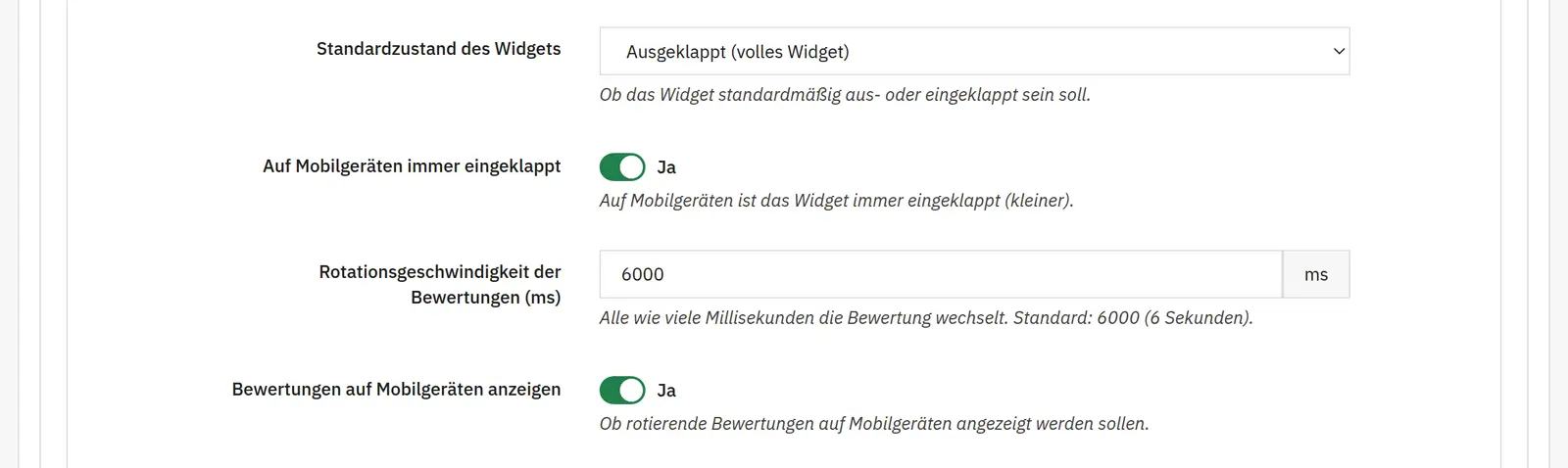 Aussehen und Rotation