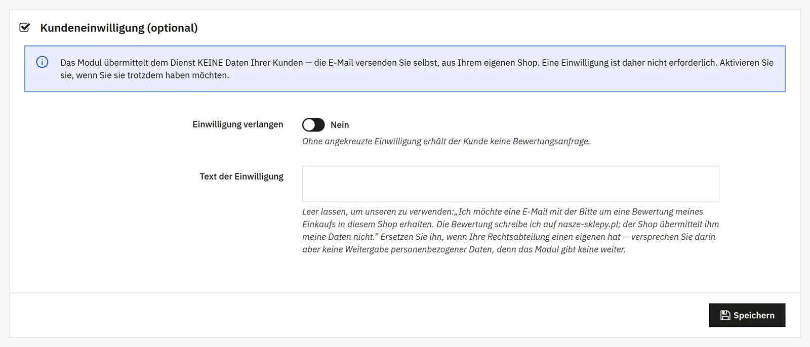 Bewertungsplakette