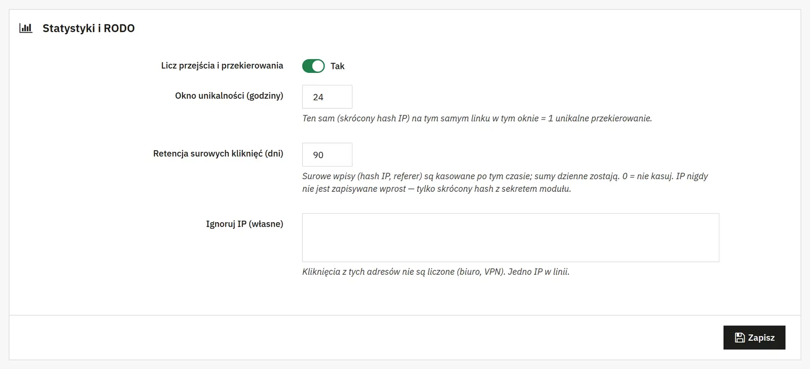 Compteur de redirections pour les liens sortants