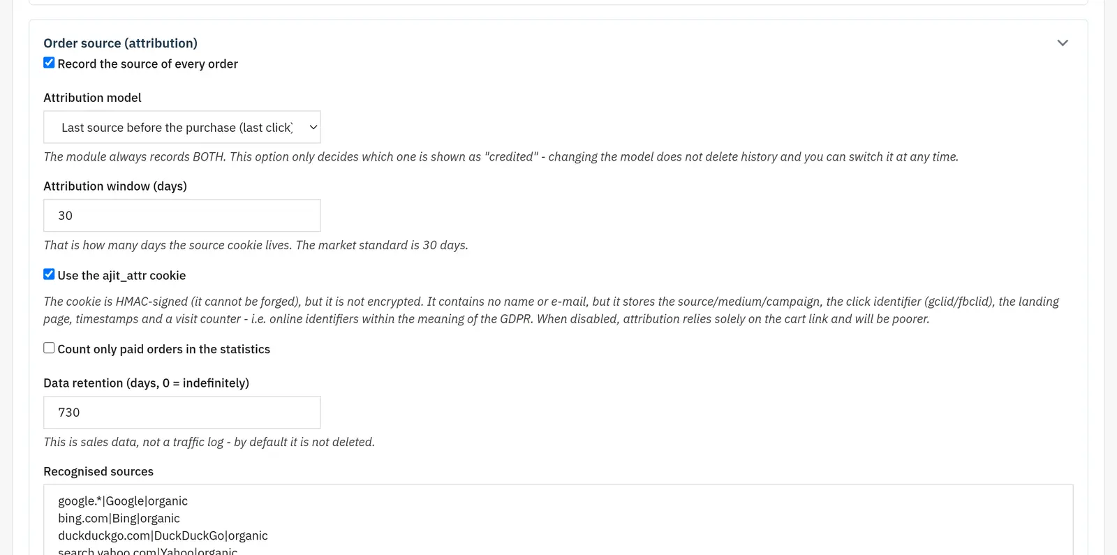 Consent and traffic sources