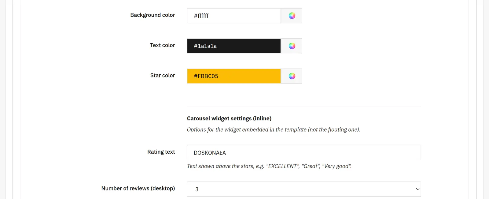 Consistent look without relying on external icons