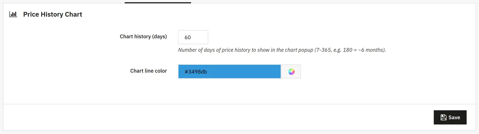 Chart appearance