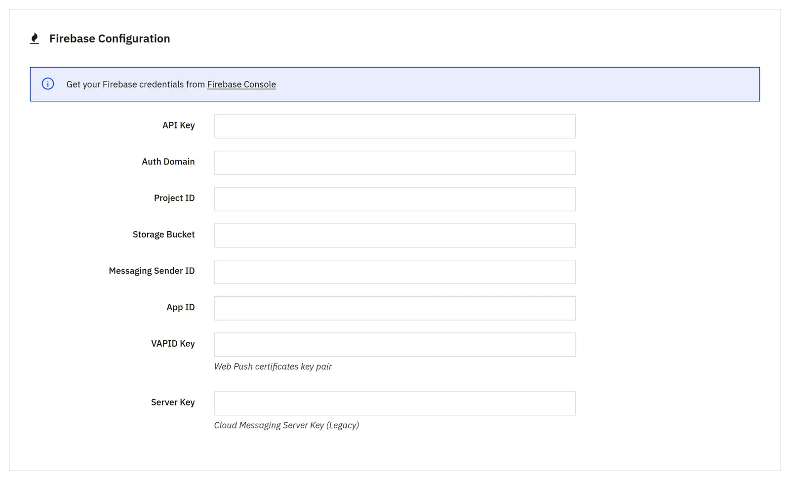 Firebase integration