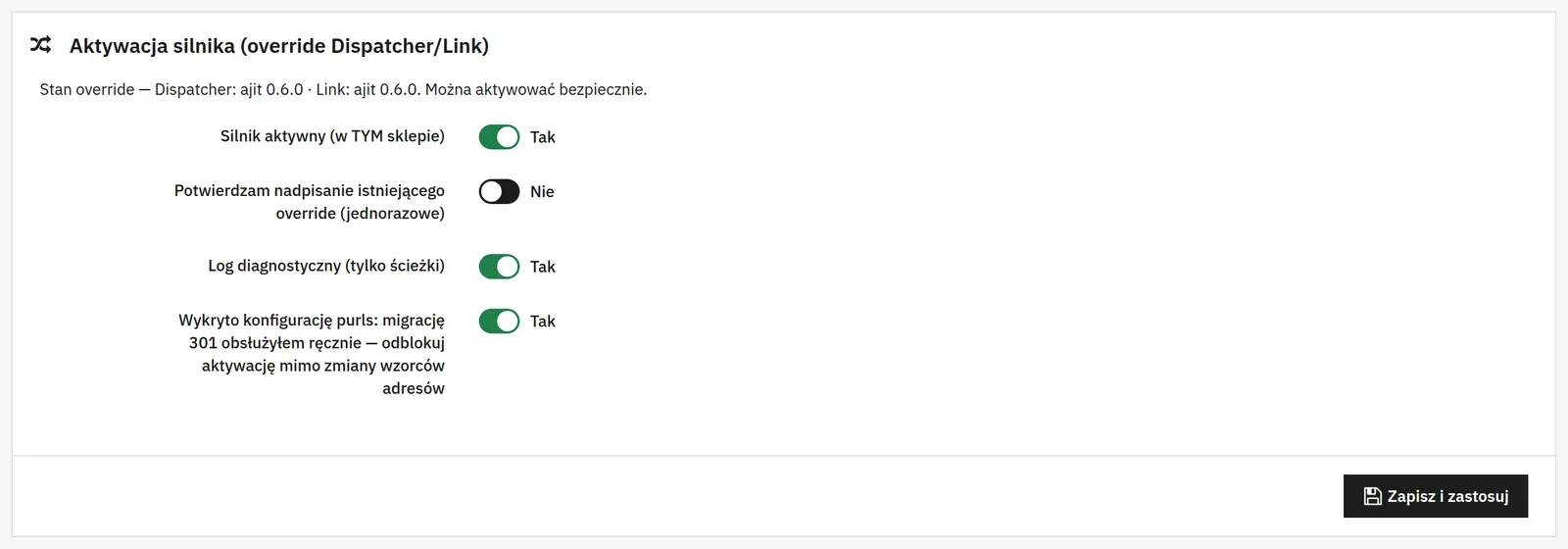 Installazione sicura degli override