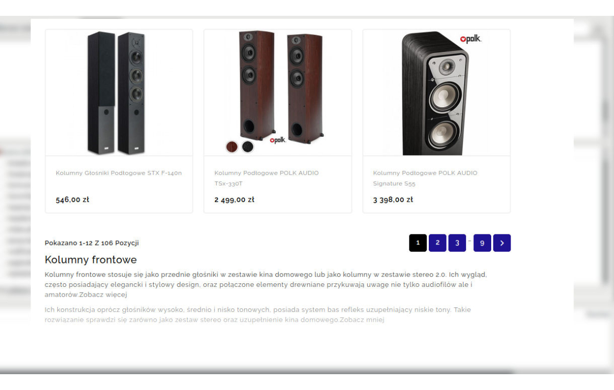 Descrizione della categoria sotto i prodotti in PrestaShop 1.7