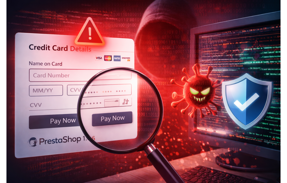 [Solution] Nouveau virus PrestaShop 1.6 : faux formulaire de carte