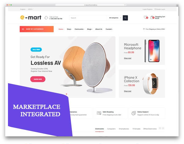 thème marketplace PrestaShop