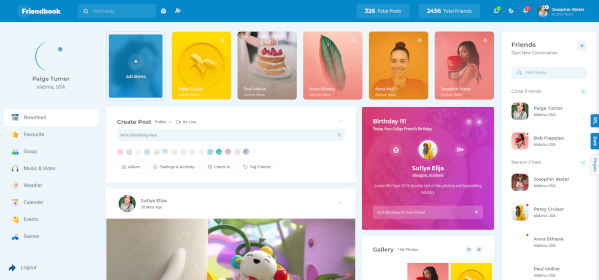 friendbook - clone de Facebook